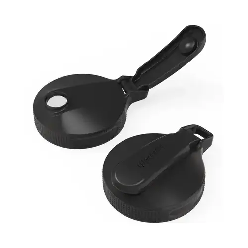 Multi Top Flip Cap Lid Wide Mouth Black Multi Top Flip Cap Lid Wide Mouth Black