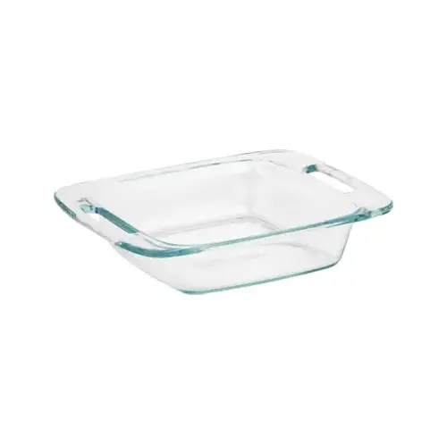 Easy Grab 8 In. Square Glass Baking Dish Clear Easy Grab 8 In. Square Glass Baking Dish Clear