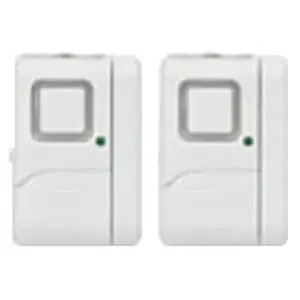 GE 45115 Personal Security Alarm Window/Door Alarm Battery 120 dB 4.84" x 4.35" x 1.04" White