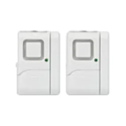 Personal Security Alarm Window/Door Alarm Battery 120 dB 4.84" x 4.35" x 1.04" White