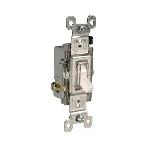 TradeMaster 660WSLG Switch, 15 A, 120 V, Thermoplastic Housing Material, White TradeMaster 660WSLG Switch, 15 A, 120 V, Thermoplastic Housing Material, White
