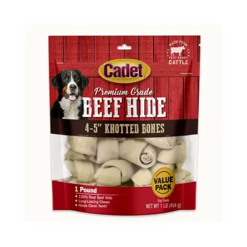 Gourmet Dog Treats, Rawhide Bone, 4-5-In., 1-Lb.