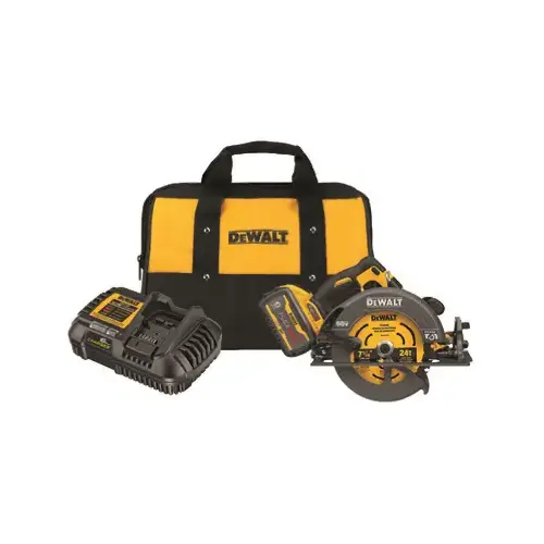 Brushless Circular Saw with Brake Kit, Battery Included, 60 V, 9 Ah, 7-1/4 in Dia Blade Brushless Circular Saw with Brake Kit, Battery Included, 60 V, 9 Ah, 7-1/4 in Dia Blade