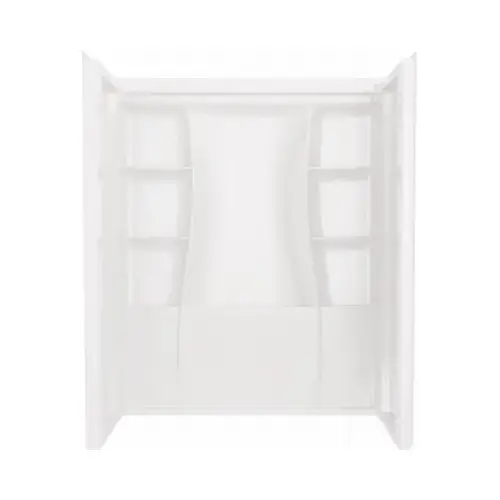 Classic 500 60 In. x 73.25 In. x 30 In. Alcove Shower Wall Set, White (3-Piece)