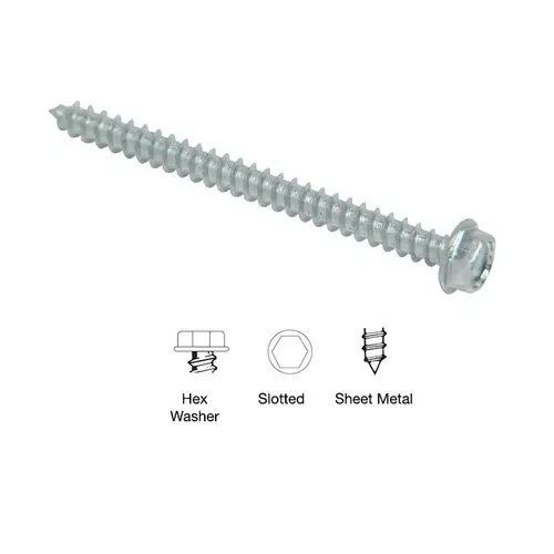 10 x 5/8" Hex Washer Head Sheet Metal Screws - 5/16" Socket 10 x 5/8" Hex Washer Head Sheet Metal Screws - 5/16" Socket