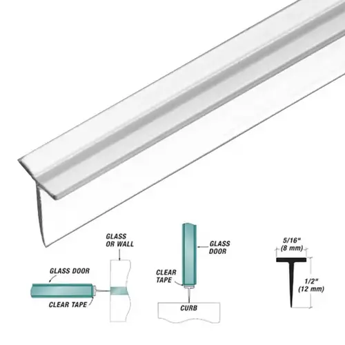 Multipurpose Dual Durometer Wipe "T" Gloss White