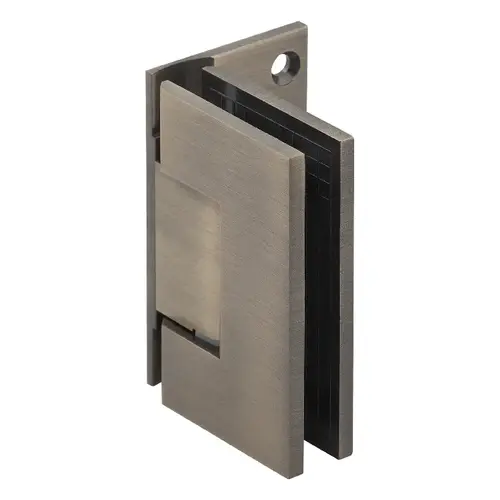 Designer Series Shower Door Wall Mount Hinge With Offset Back Plate Antique Brass Designer Series Shower Door Wall Mount Hinge With Offset Back Plate Antique Brass