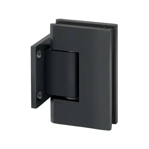 Adjustable Designer Series Wall Mount Hinge With Short Back Plate Matte Black Adjustable Designer Series Wall Mount Hinge With Short Back Plate Matte Black