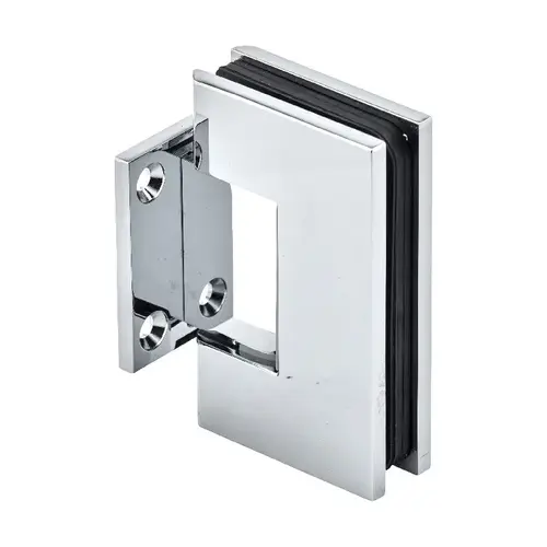 Designer Series Shower Door Wall Mount Hinge With Short Back Plate Polished Chrome Designer Series Shower Door Wall Mount Hinge With Short Back Plate Polished Chrome