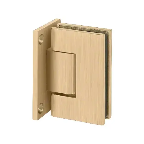 Adjustable Designer Series Wall Mount Hinge With Full Back Plate Satin-Brass