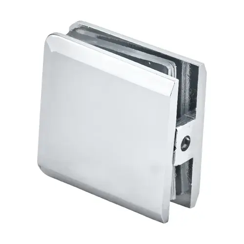 Coronado Series Beveled Edge Glass To Wall Mount Clip Phillips Style Clamp Screws Polished Chrome