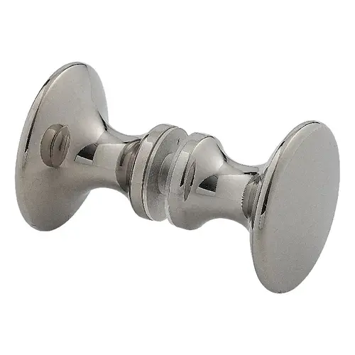 Traditional Series Glass Shower Door Knob Back To Back Mount Polished Nickel