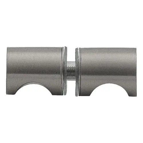 Crescent Series Glass Door Knob With Notch Back to Back Mount Brushed Nickel Crescent Series Glass Door Knob With Notch Back to Back Mount Brushed Nickel