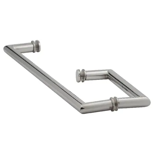 8" X 18" Mitered Towel Bar/Handle Combo Polished Chrome