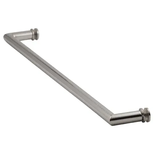 24" Mitered Single Mount Towel Bar w/Washers Polished Chrome