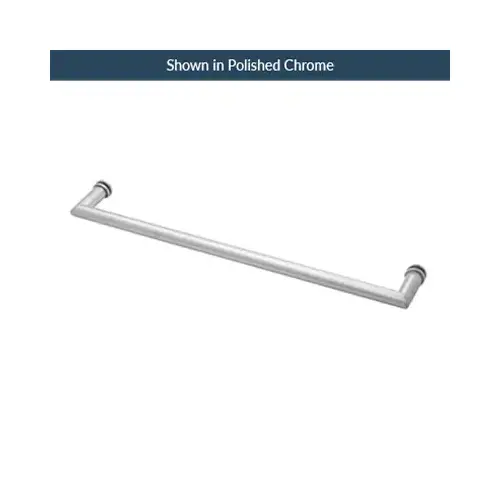 24" Mitered Single Mount Towel Bar w/Washers Brushed Nickel 24" Mitered Single Mount Towel Bar w/Washers Brushed Nickel