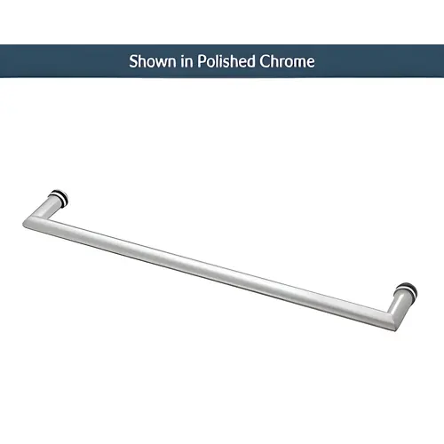 24" Mitered Single Mount Towel Bar w/Washers Brushed Nickel 24" Mitered Single Mount Towel Bar w/Washers Brushed Nickel