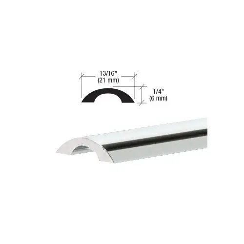 Rounded Style Aluminum Threshold Bright Anodized - 95" Length - pack of 50