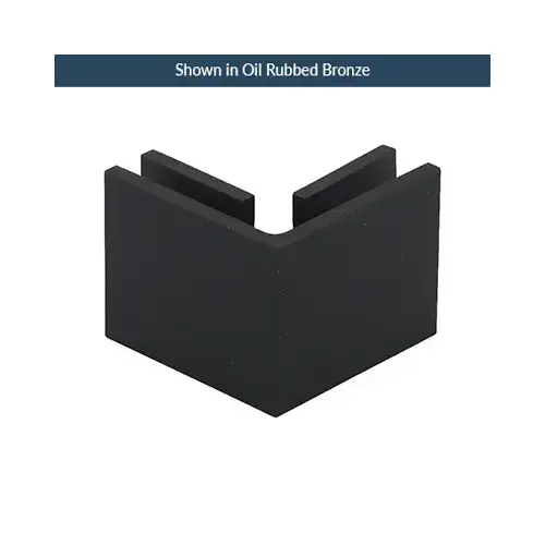 Square Glass to Glass Clip 90 Degree Antique Brass