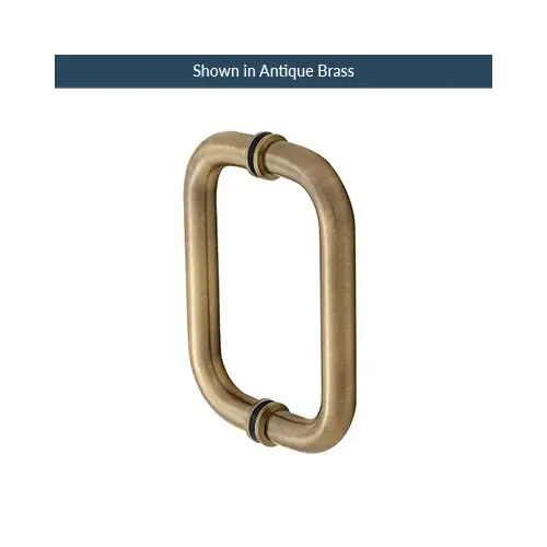6 Inches Center To Center Standard Tubular Shower Door Handle Back To Back Mount W/Washers Polished Brass 6 Inches Center To Center Standard Tubular Shower Door Handle Back To Back Mount W/Washers Polished Brass