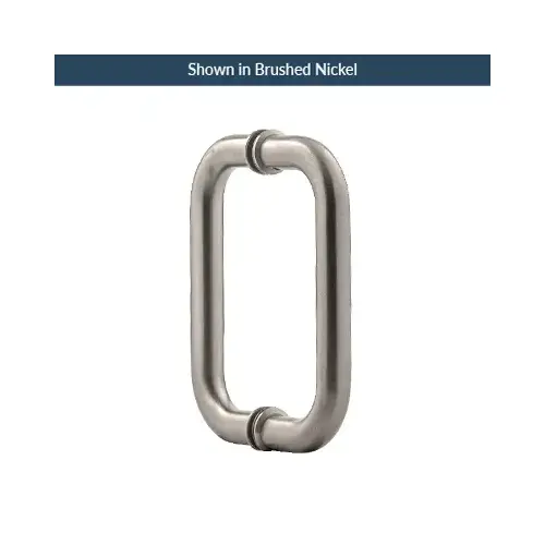 6 Inches Center To Center Standard Tubular Shower Door Handle Back To Back Mount W/Washers Brushed Bronze 6 Inches Center To Center Standard Tubular Shower Door Handle Back To Back Mount W/Washers Brushed Bronze