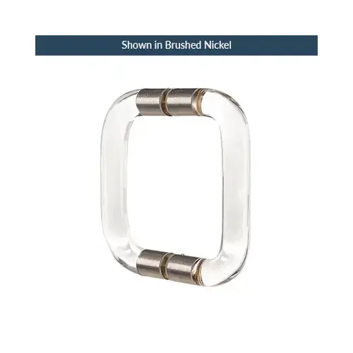 6 Inches Center To Center Acrylic Shower Door Thru-Glass Handle Back to Back Mount Satin-Brass 6 Inches Center To Center Acrylic Shower Door Thru-Glass Handle Back to Back Mount Satin-Brass
