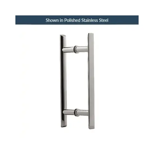 Oil Rubbed Bronze 8" Square Ladder Pull Back to Back Handles