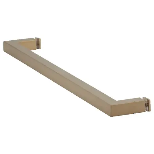 Satin Brass 18" X 3/4" Square Single-Sided Towel Bar with Blind Fastner