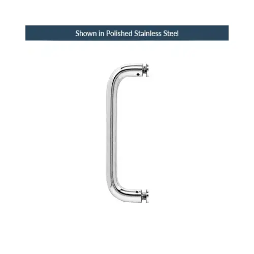 6 Inches Center To Center Standard Tubular Shower Door Handle Single Mount Polished Brass 6 Inches Center To Center Standard Tubular Shower Door Handle Single Mount Polished Brass