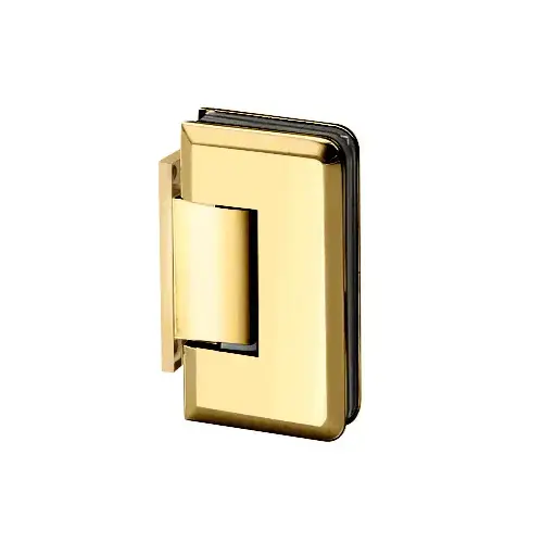 Polished Brass Wall Mount with Offset Back Plate Adjustable Majestic Series Hinge Polished Brass Wall Mount with Offset Back Plate Adjustable Majestic Series Hinge