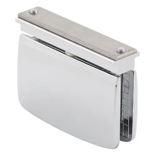 Polished Chrome Non-Adjustable Header Mount (Compatible with our Elite-Header) Calypso Series Hinge Polished Chrome Non-Adjustable Header Mount (Compatible with our Elite-Header) Calypso Series Hinge