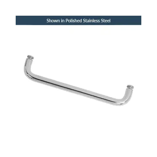 27 Inches Center To Center Standard Tubular Shower Towel Bar Single Mount Without Washers Polished Stainless Steel