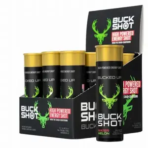 BUCKED UP 3201917-XCP12 Buck Shot Energy Shot, Watermelon - pack of 12