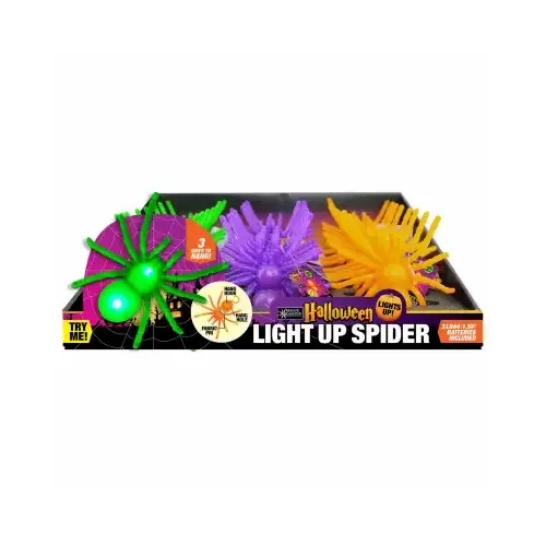 Halloween LGT Up Spider - pack of 24