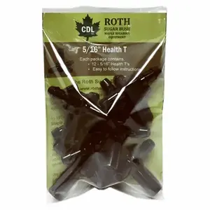 CDL 660300099PK Maple Syrup Tubing Tee 5/16" Plastic Black