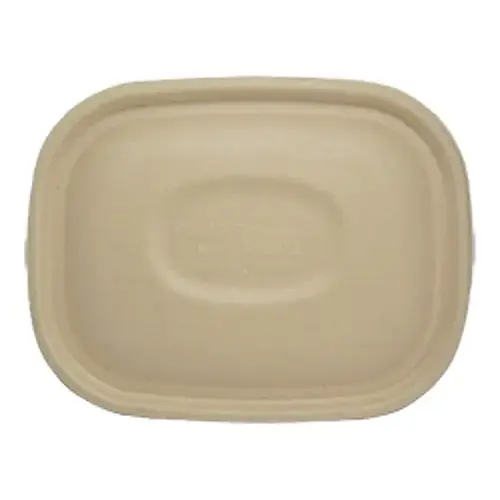 World Centric Plant Fiber Bowl Lids, 50 Each, 8 Per Case Natural