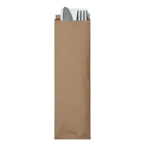Hoffmaster Cutlery Bag Kraft Silverware Recycled, 2000 Each, 5 Per Case