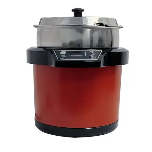 Global Solutions Round Warmer, Waterless (Red), 1 Each, 1 Per Case Global Solutions Round Warmer, Waterless (Red), 1 Each, 1 Per Case