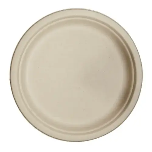 World Centric 9" Plates - Unbleached Plant Fiber, 50 Each, 20 Per Case World Centric 9" Plates - Unbleached Plant Fiber, 50 Each, 20 Per Case