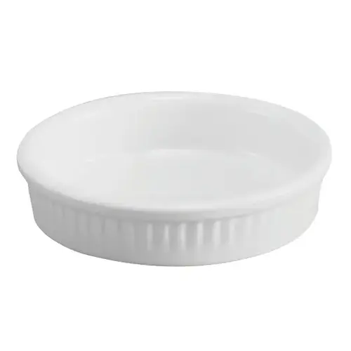 Hall China Round Fluted Creme Brulee 5 1/4 In X 1 1/4 In (8 Oz) White, 2 Dozen, 1 Per Case Hall China Round Fluted Creme Brulee 5 1/4 In X 1 1/4 In (8 Oz) White, 2 Dozen, 1 Per Case