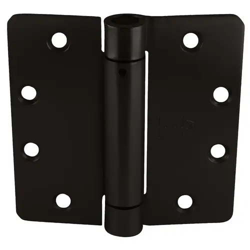 1251 4" x 4" Full Mortise Single Acting 1/4" Radius Corner Spring Hinge, Oil Rubbed Bronze Finish 1251 4" x 4" Full Mortise Single Acting 1/4" Radius Corner Spring Hinge, Oil Rubbed Bronze Finish