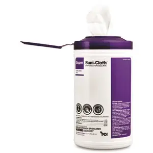 PROFESSIONAL DISPOSABLES P86984 Super Sani-Cloth - X-Large Canister (55% alcohol) - pack of 6