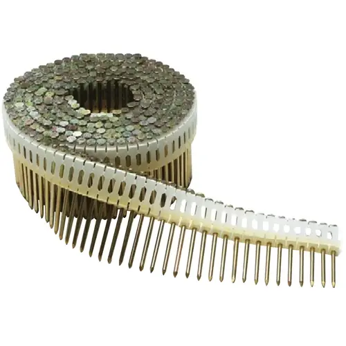 Siding Nail, 1-7/8 in L, Electro-Galvanized, Round Head, Ring Shank - pack of 9000