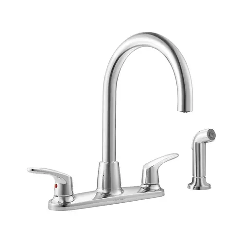 American Standard Colony Pro Side Spray Kitchen Faucet, 1.5 gpm, 2-Handle, 4-Faucet Hole, Metal American Standard Colony Pro Side Spray Kitchen Faucet, 1.5 gpm, 2-Handle, 4-Faucet Hole, Metal