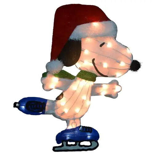 LED Skating Snoopy Yard Art, 2D, 24 in - pack of 4 LED Skating Snoopy Yard Art, 2D, 24 in - pack of 4