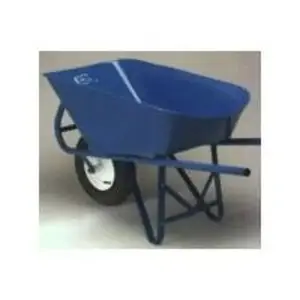Miller HD6 Wheelbarrow, 6 cu-ft Volume, Steel, 1 -Wheel, 8 in Wheel Powder-Coated Epoxy
