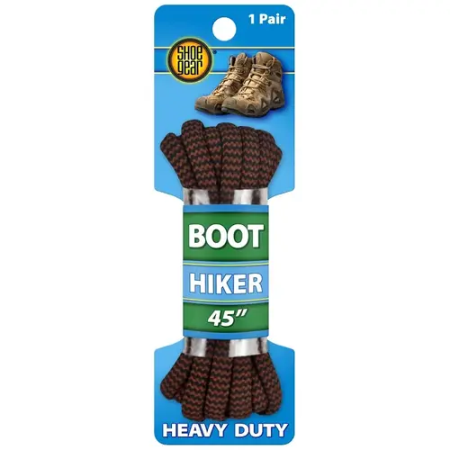 Shoe Gear Alpine Boot Lace, Round, Black/Brown, 45 in L Shoe Gear Alpine Boot Lace, Round, Black/Brown, 45 in L