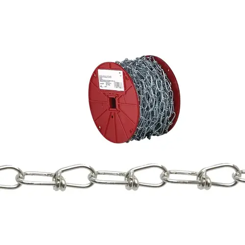 0722627 Loop Chain, #1, 125 ft L, 155 lb Working Load, Low Carbon Steel, Zinc 0722627 Loop Chain, #1, 125 ft L, 155 lb Working Load, Low Carbon Steel, Zinc