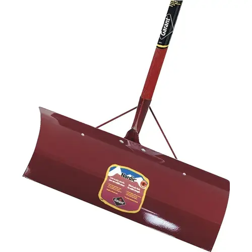 U Snow Pusher, 24 in W Blade, Steel Blade, Hardwood Handle, D-Shaped Handle U Snow Pusher, 24 in W Blade, Steel Blade, Hardwood Handle, D-Shaped Handle