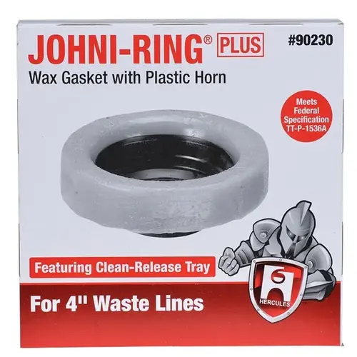 Wax Ring, Polyethylene, Brown, For: 4 in Waste Line Closet Toilet Bowls